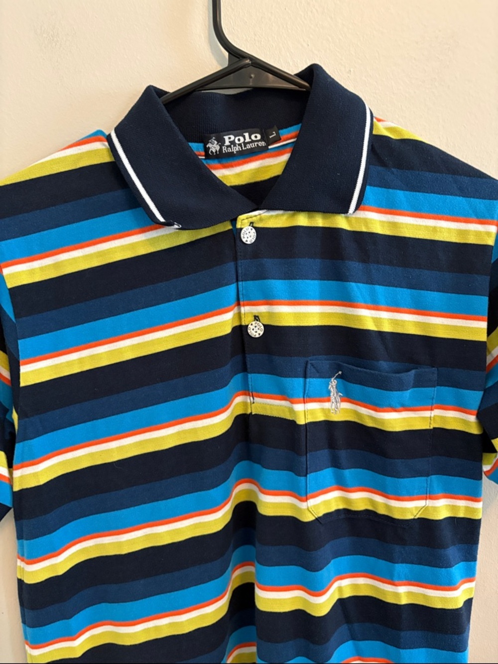Black Label Polo by Ralph Lauren Multicolor Striped Polo